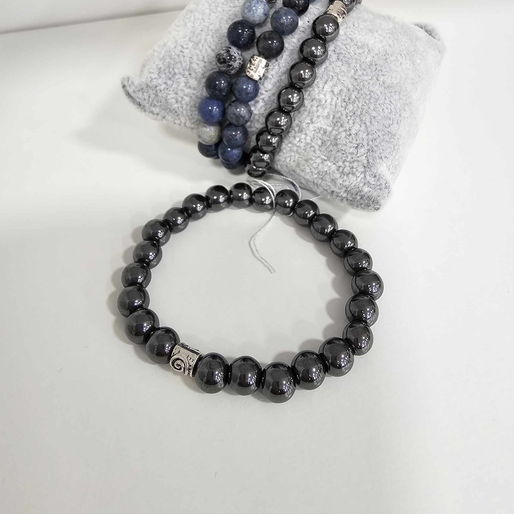 Bracelet Homme en Hématite