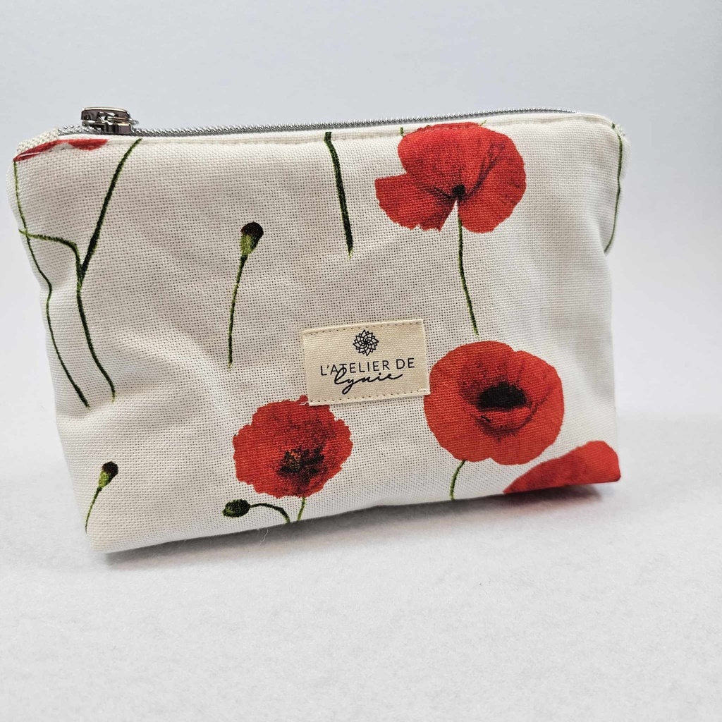 Lynie - Petite trousse coquelicots 