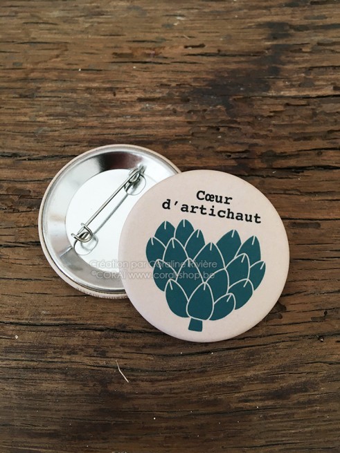 Coraï - badge "Cœur d'artichaut"