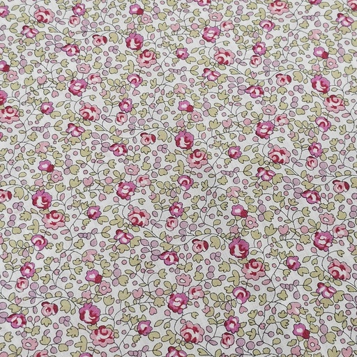Tissu 10 - Coton Liberty petites fleurs roses