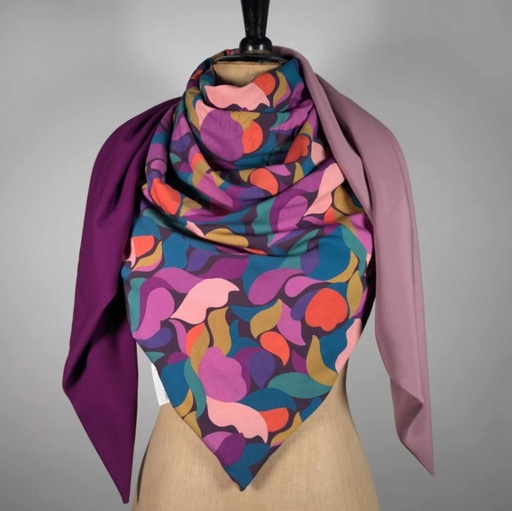 Les bobines d'Eline - Foulard triangle 01