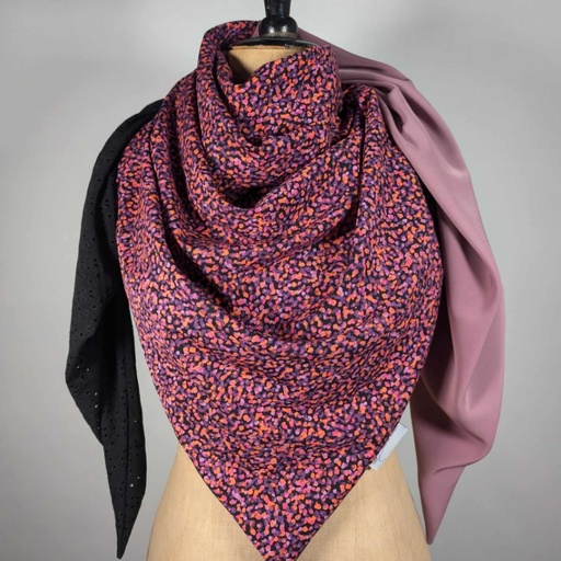 Les bobines d'Eline - Foulard triangle 06